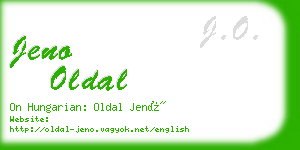 jeno oldal business card